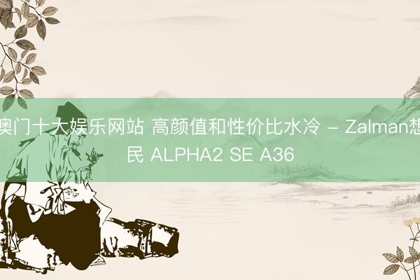 澳门十大娱乐网站 高颜值和性价比水冷 - Zalman想民 ALPHA2 SE A36