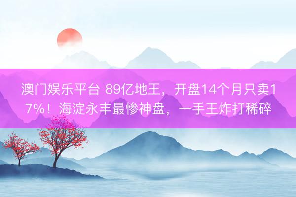 澳门娱乐平台 89亿地王，开盘14个月只卖17%！海淀永丰最惨神盘，一手王炸打稀碎